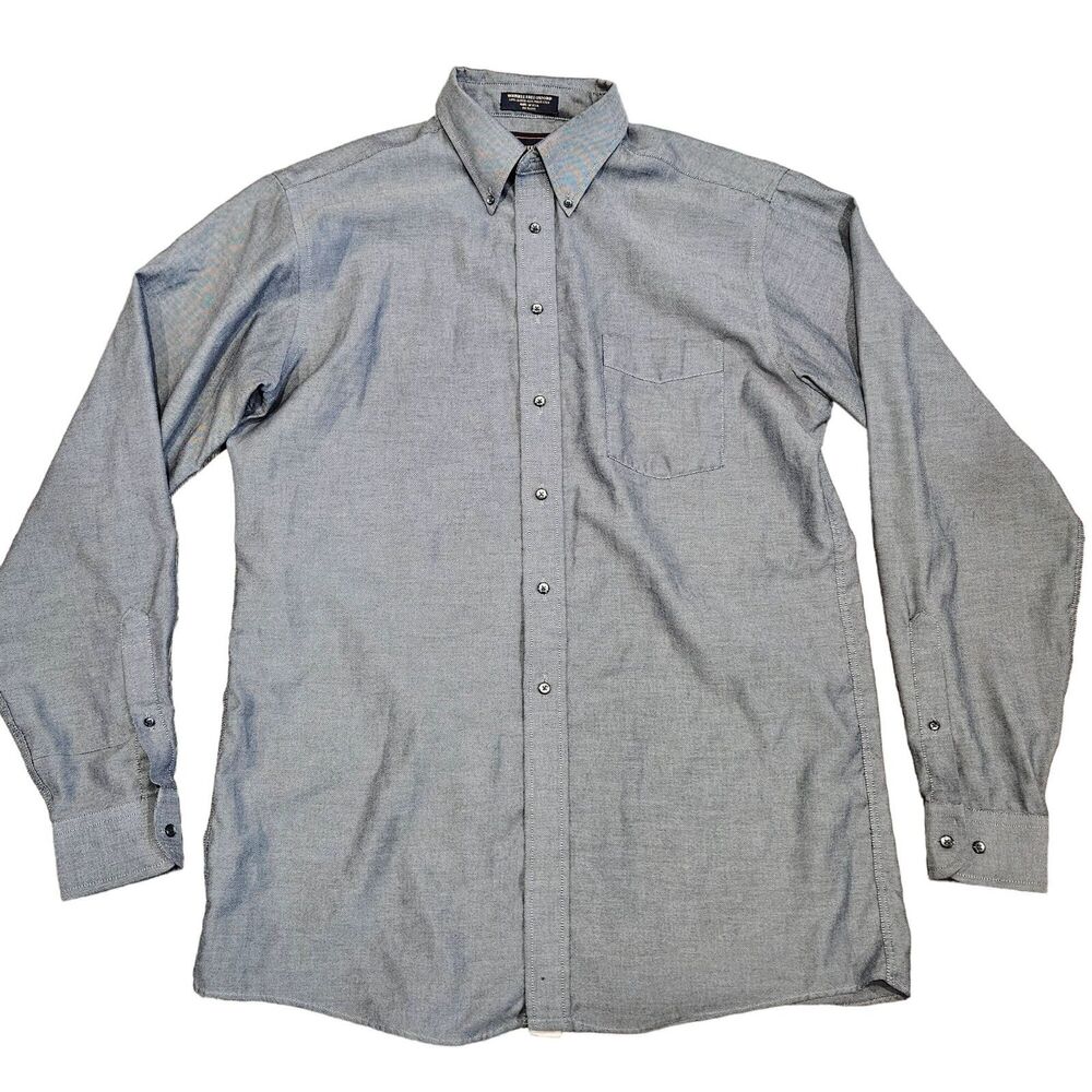 Barrington Wrinkle Free Oxford Men's Long Sleeve Button Down Shirt Sz 16.5/36/37